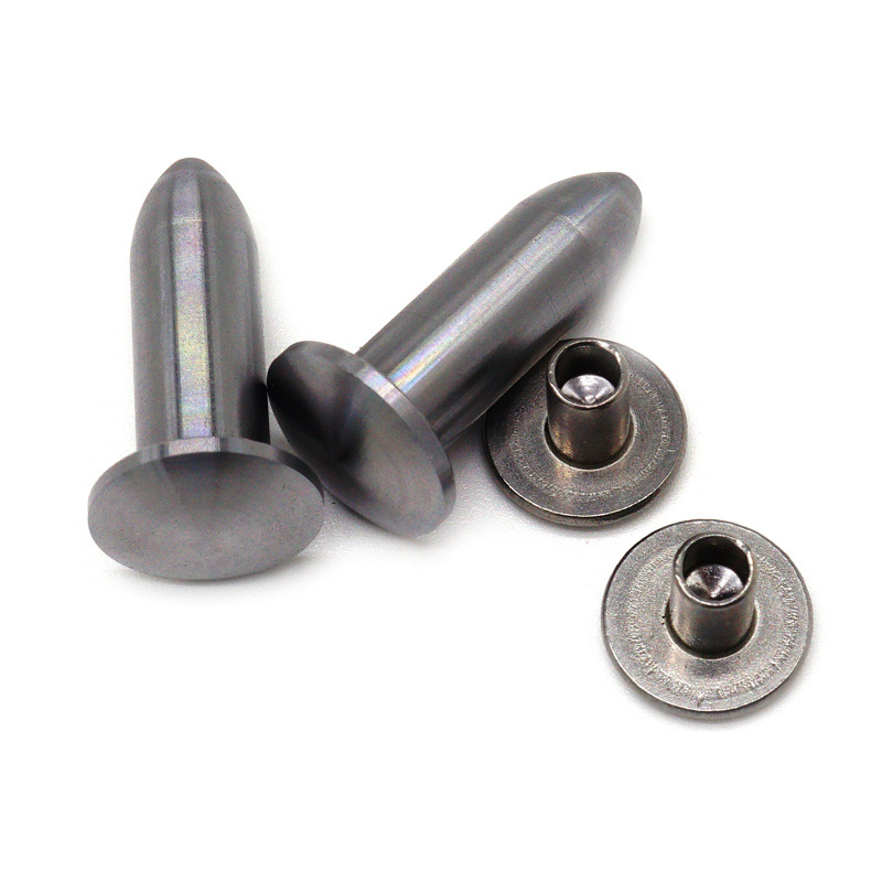 custom fastener Various Types stainless steel polish Half Round Head Rivet Solid Semi Tubular Rivet