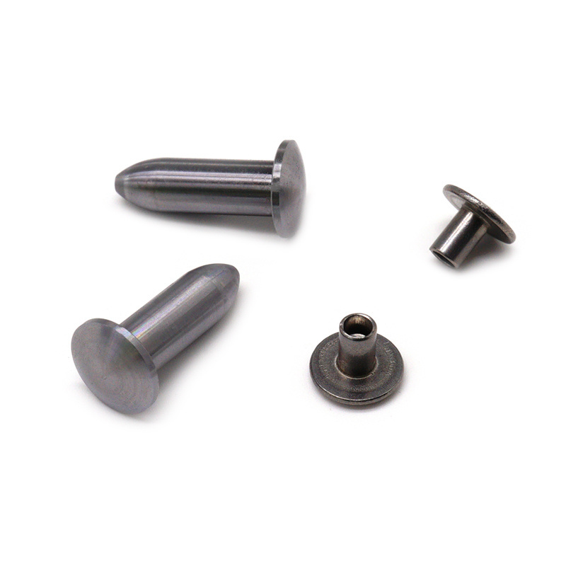 custom fastener Various Types stainless steel polish Half Round Head Rivet Solid Semi Tubular Rivet