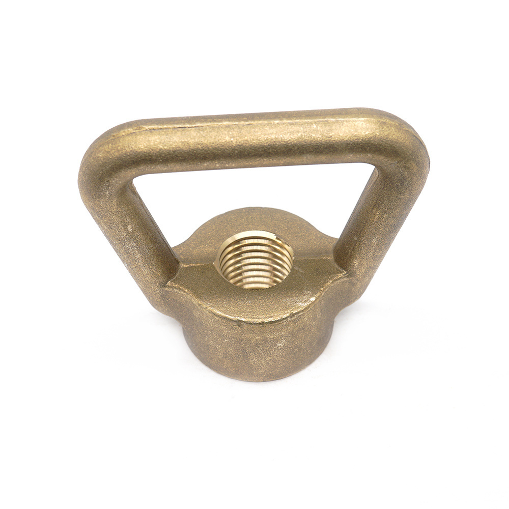 Solid Brass Lifting Eye Nuts DIN582 Carbon Steel Forged Galvanized Ring Nut Anchor with M3 Thread Size Aluminum Plated Finish