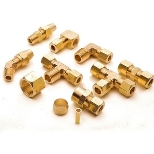 Custom brass elbow adapter threaded metric hose fittings brass pipe connectors