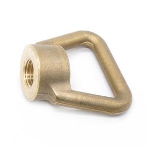 Solid Brass Lifting Eye Nuts DIN582 Carbon Steel Forged Galvanized Ring Nut Anchor with M3 Thread Size Aluminum Plated Finish