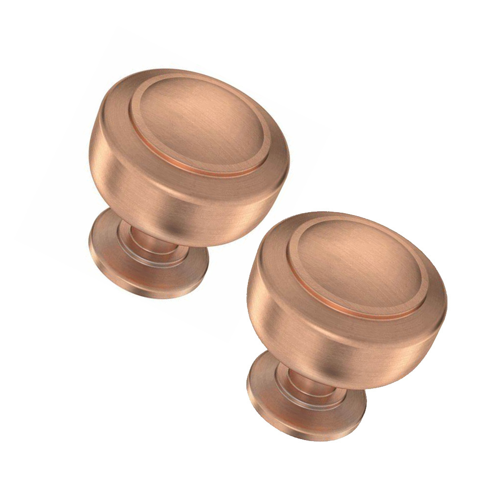 OEM Precision Furniture Hardware CNC Machining Polished Copper Brass Drawer Cabinet Knob And   Handles In Knobs Kitchen Cabinet