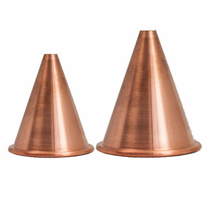 Custom Sheet Metal Spinning Stainless Steel Cones Patinated Copper Cone For Pendant Light