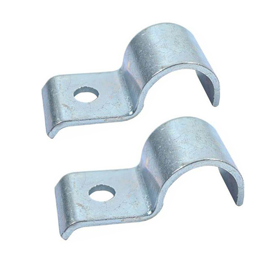 Dongguan Factory Custom U Type Galvanized Stainless Steel Metal Hose Clamp Saddle Pipe Clamp