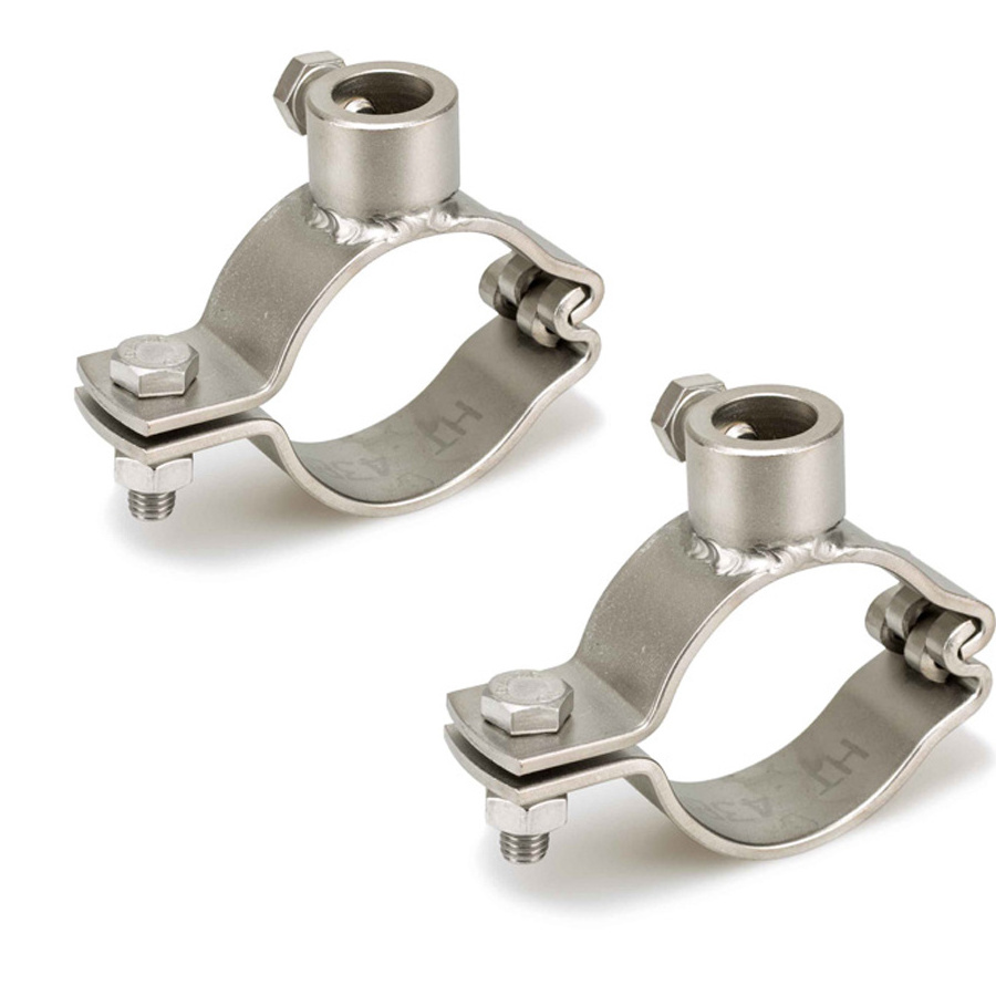 Dongguan Factory Custom U Type Galvanized Stainless Steel Metal Hose Clamp Saddle Pipe Clamp