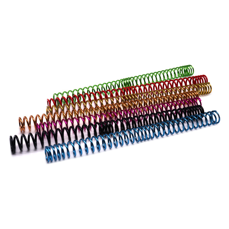 High Quality Magic Rainbow Colorful Spring Ring Cat Toy Coil Spiral Spring Made from Aluminum Brass Titanium Carbon Steel