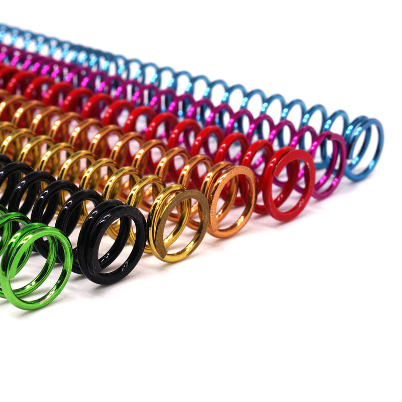 High Quality Magic Rainbow Colorful Spring Ring Cat Toy Coil Spiral Spring Made from Aluminum Brass Titanium Carbon Steel