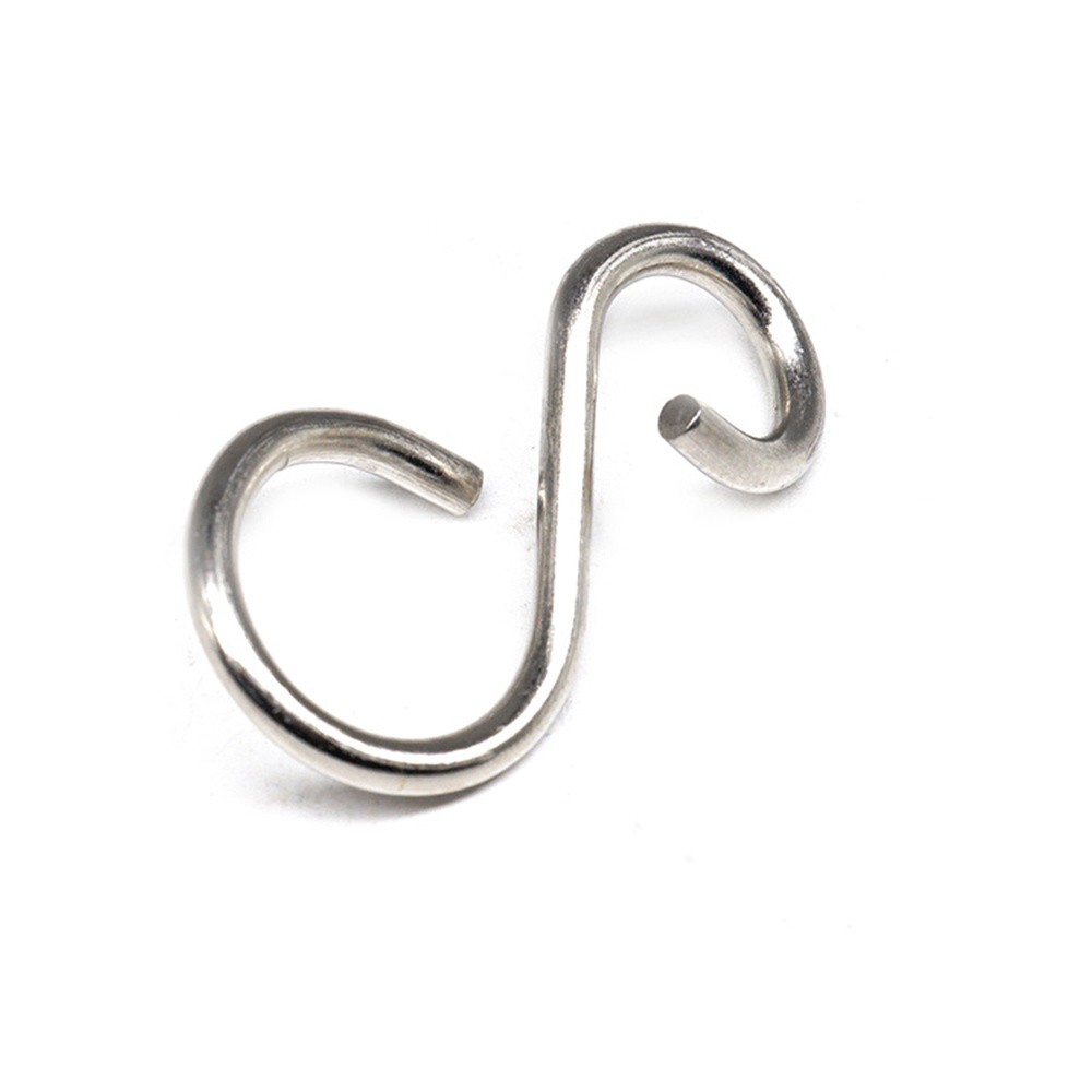 OEM Customized Industrial Carbon Steel Spring S Hook with Zinc Material Clevis Grab Hook