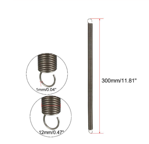 Extended Compressed Spring Stainless Spring Steel Small Dual Hook Tension Spring for Thermal Power Engineering Machinery