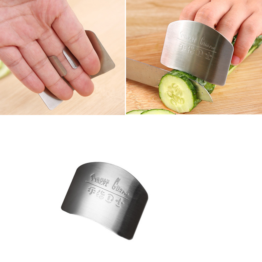 Wholesale Hot selling 2020 Kitchen gadgets Stainless Steel Kitchen Cutting Tools Finger Protector Finger Guard