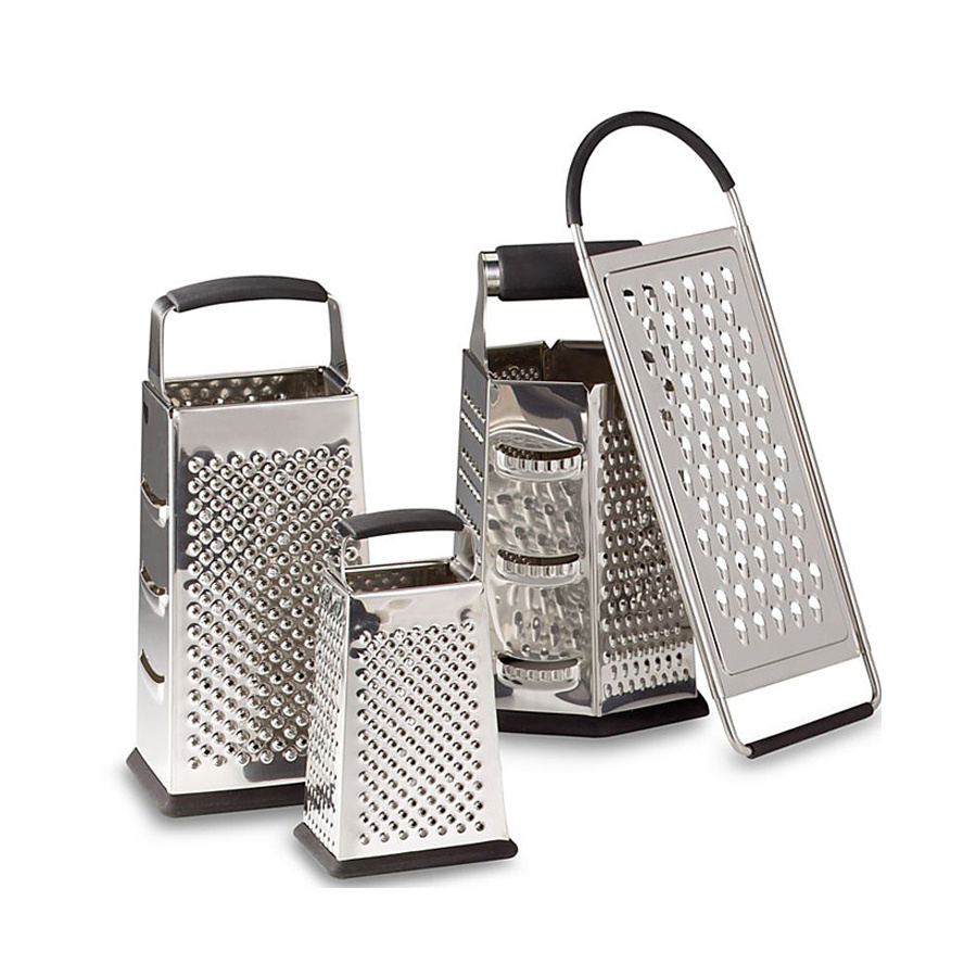 Hot sell 3 inches 4 side multi-function stainless steel cheese / vegetable ginger grater