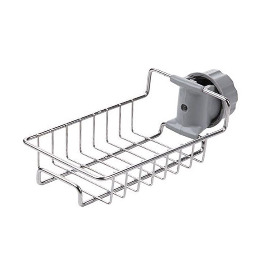 Wholesale Stainless Steel Towel Organizer Sink Caddy Soap Sponge Holder Rack Kitchen Faucet Sponge Rack