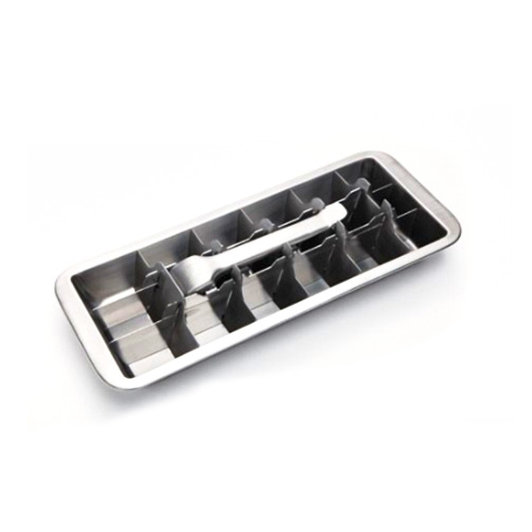 Hot Sale 18 Slots Ice Cube Maker Mold Stainless Steel Ice Cube Tray for Making Ice