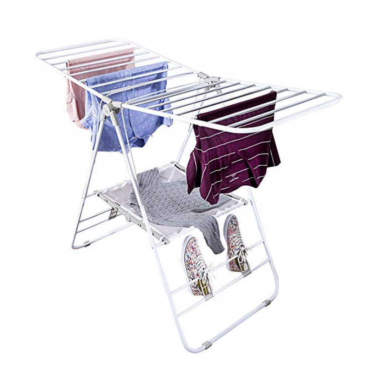 Indoor and Outdoors  Adjustable Gullwing Rack Hanger stand poles Foldable clothes laundry drying racks