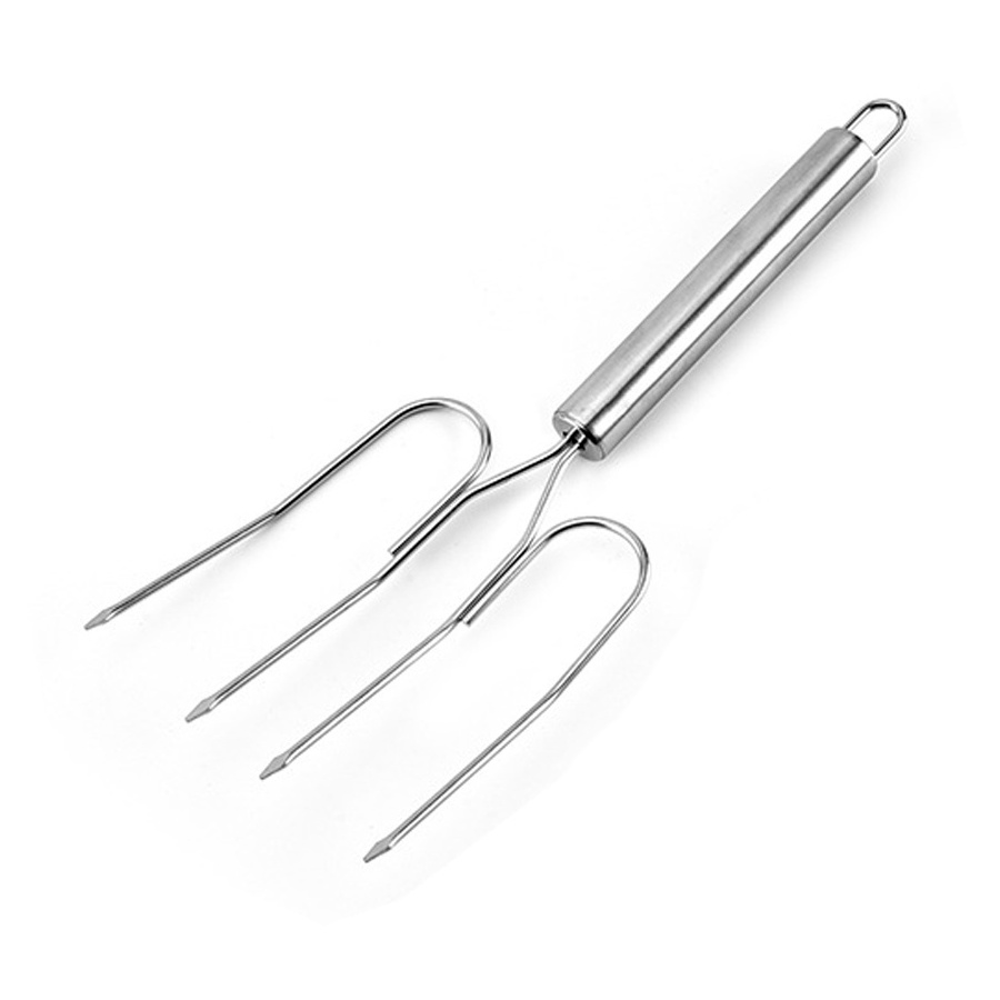 Stainless steel Barbecue Turkey Fork BBQ Oven Roasting Poultry Chicken Fork Barbeque Tools