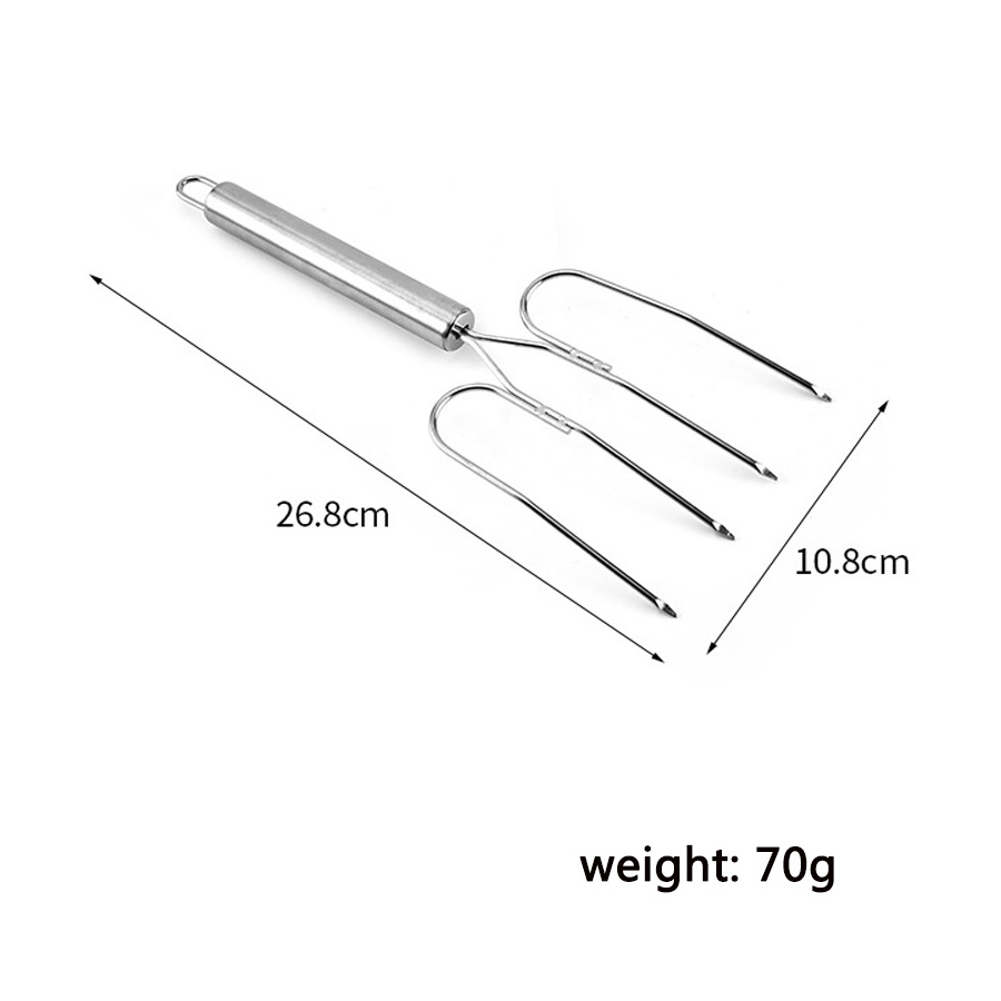 Stainless steel Barbecue Turkey Fork BBQ Oven Roasting Poultry Chicken Fork Barbeque Tools