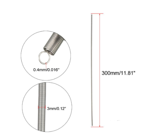 Extended Compressed Spring Stainless Spring Steel Small Dual Hook Tension Spring for Thermal Power Engineering Machinery