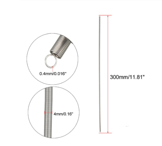 Extended Compressed Spring Stainless Spring Steel Small Dual Hook Tension Spring for Thermal Power Engineering Machinery