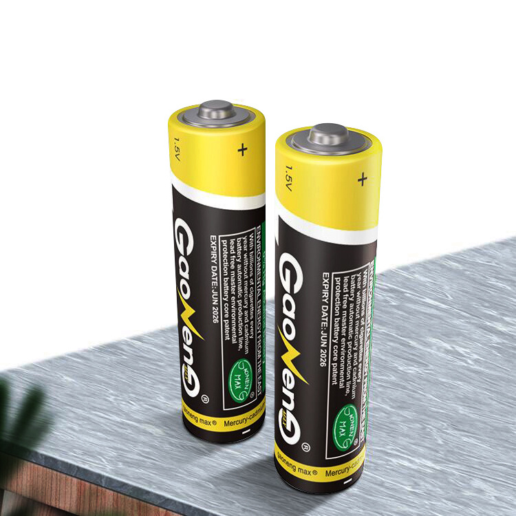 Gaonengmax shelf life LR6 AM4 1.5v AA non rechargeable alkaline battery For Kids Electric Car toys battery