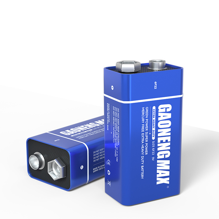 Gaonengmax Power plus 6f22 9v battery Super heavy duty 9v batteries