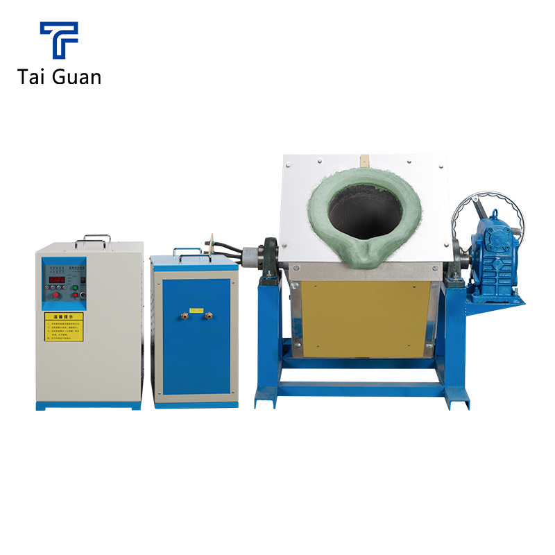 China Custom Made TGZ-160KW With 300Kg Hand-cranked Copper Smelting Furnace Medium Copper Metal Mechanical Furnace