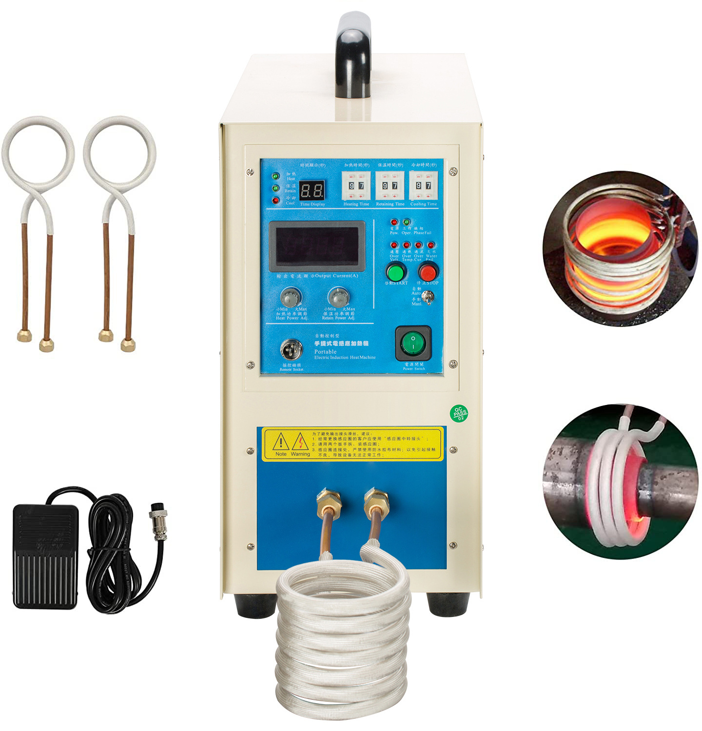 Solar bus tin-coated silicon wafer handheld high frequency welding machine saw blade tooth welding machine