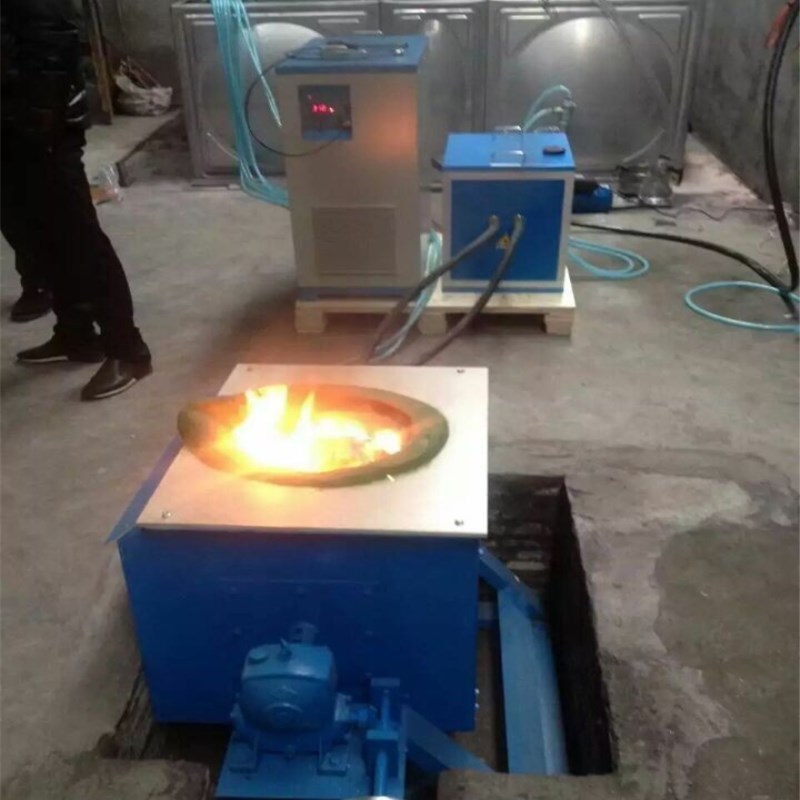 China Custom Made TGZ-160KW With 300Kg Hand-cranked Copper Smelting Furnace Medium Copper Metal Mechanical Furnace