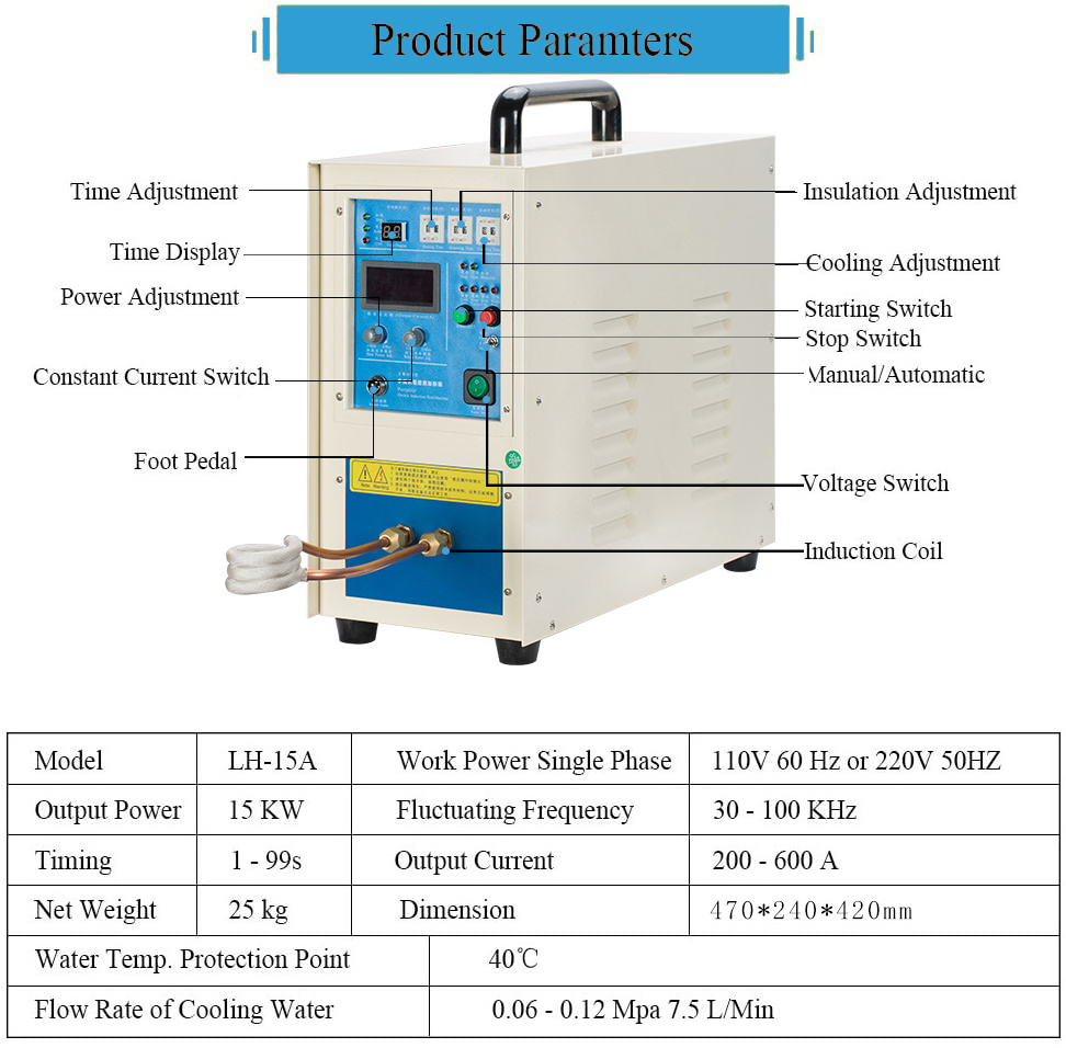 Solar bus tin-coated silicon wafer handheld high frequency welding machine saw blade tooth welding machine