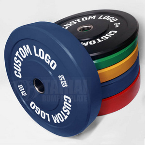 TaiHai gym equipment bumper plates weight lifting rubber barbell and bumper plates