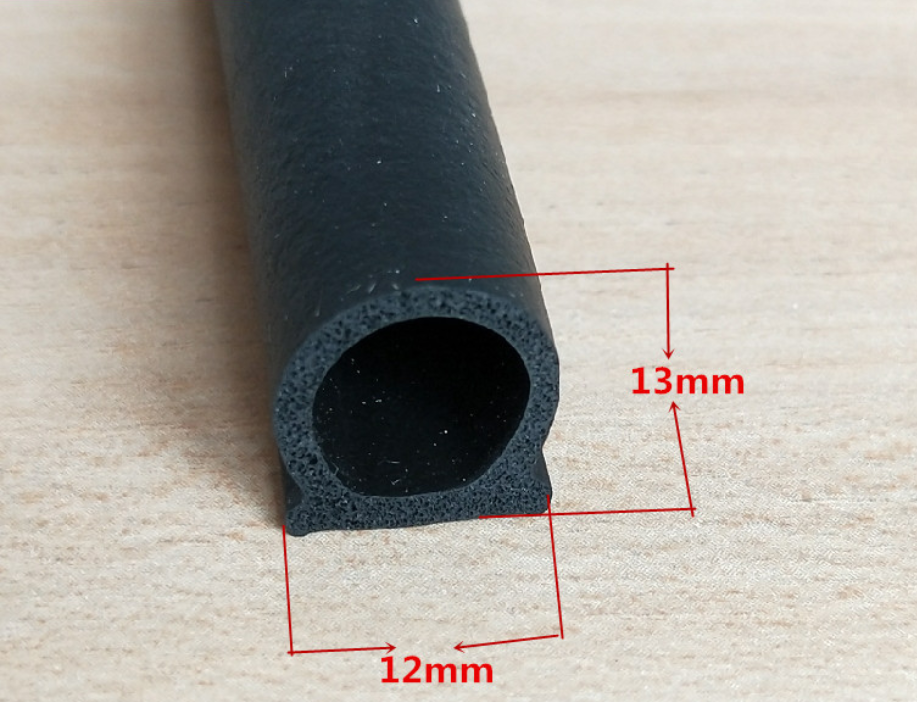 Best Selling Processing Service Universal Soundproof Soft Tape Strip Seals Rubber D Profile Rubber Seal for Door 500 Meters ODM