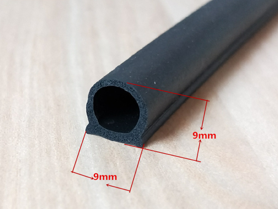 Best Selling Processing Service Universal Soundproof Soft Tape Strip Seals Rubber D Profile Rubber Seal for Door 500 Meters ODM