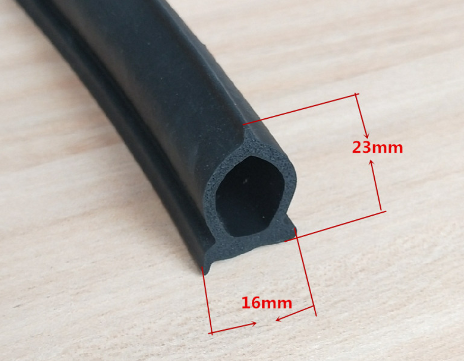 Best Selling Processing Service Universal Soundproof Soft Tape Strip Seals Rubber D Profile Rubber Seal for Door 500 Meters ODM