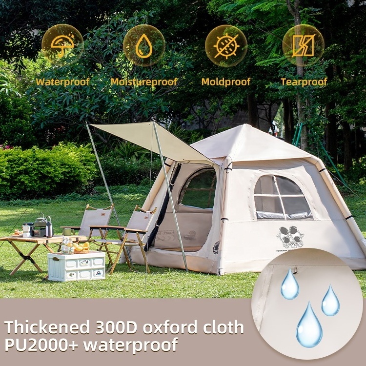 Customized 300D Oxford+pvc Air Camping Tent Waterproof Outdoor Portable Easy Set Up Inflatable Tent