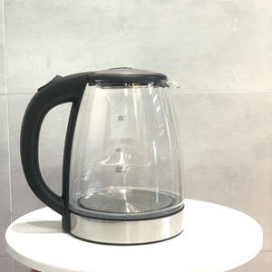 Wholesale Lower Price Borosilicate Glass 1.8L Electric Kettle 1500W Beautiful Blue Indicator Faster Boiling