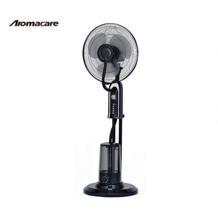 Aromacare 16 Inch Mesh Grille Remote Control Air Cooling Water Mist Fan Water Spray