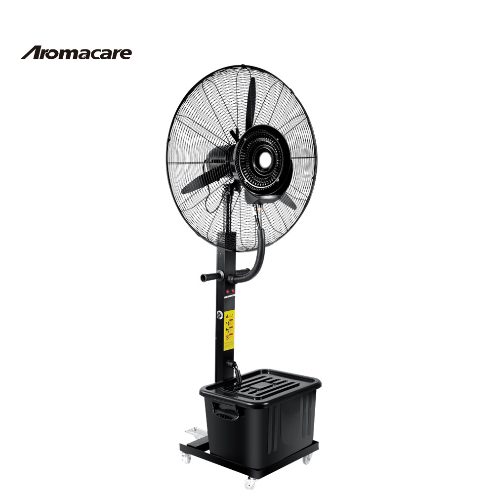 Aromacare 650mm 26 Inch Outdoor Misting Cooling Fan 40L Water Tank Spray Electric Industrial Mist Fan