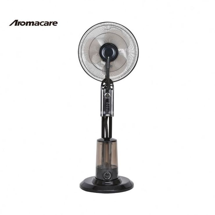 Aromacare 16 Inch Mesh Grille Remote Control Air Cooling Water Mist Fan Water Spray