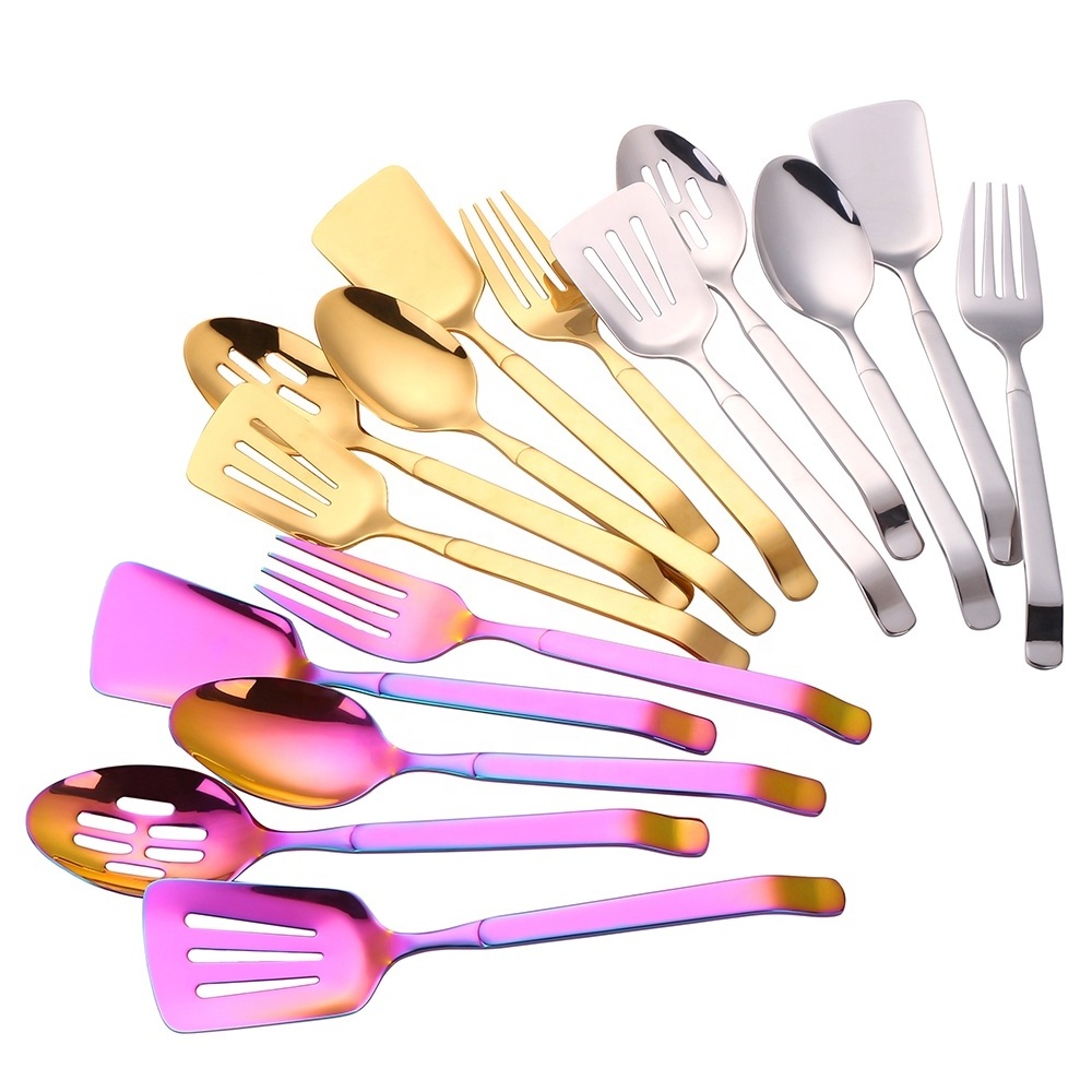 Gold Hyun Color Stainless Steel 201 Kitchen Tools Utensils Set