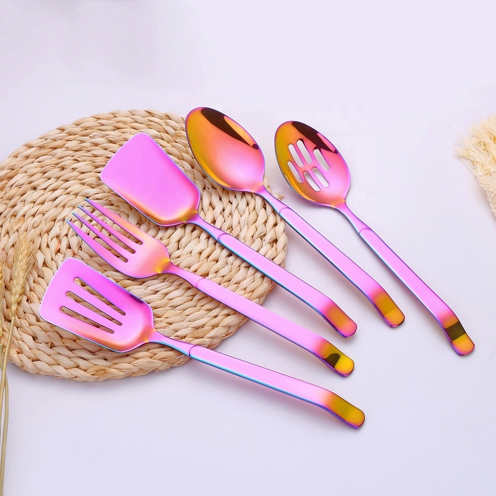 Gold Hyun Color Stainless Steel 201 Kitchen Tools Utensils Set