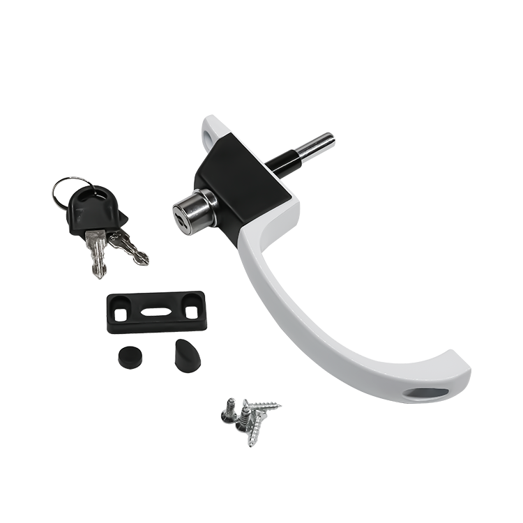 DTB-8607 Factory Price Screen Aluminum Window Handle Window Aluminum Window Handle Lock With Keys