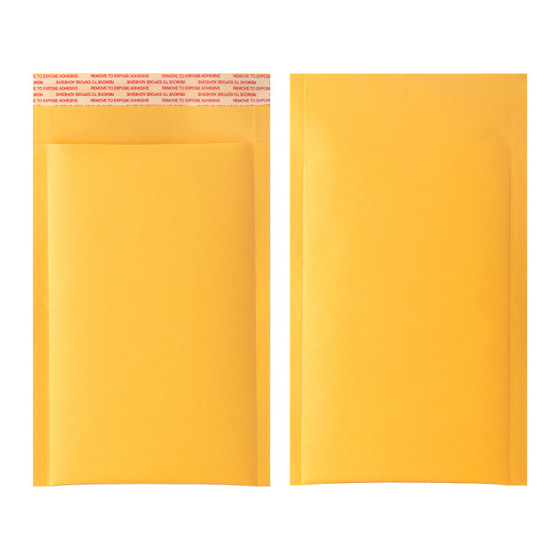 Kraft paper polyethylene foam envelopes  yellow pearl cotton pouch poly mailer bubble cushioning protection foam