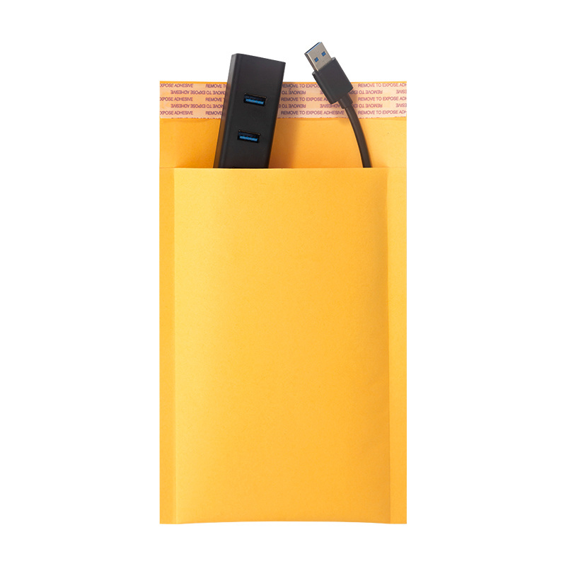 Kraft paper polyethylene foam envelopes  yellow pearl cotton pouch poly mailer bubble cushioning protection foam