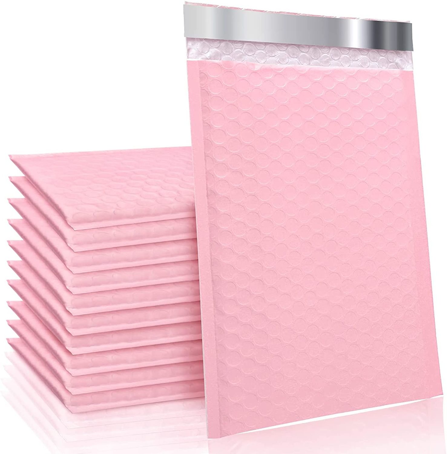 Pink Matte Poly Bubble Mailers 6x10 Padded Envelopes Self Seal Shipping Envelopes Padded Packaging for Small Business