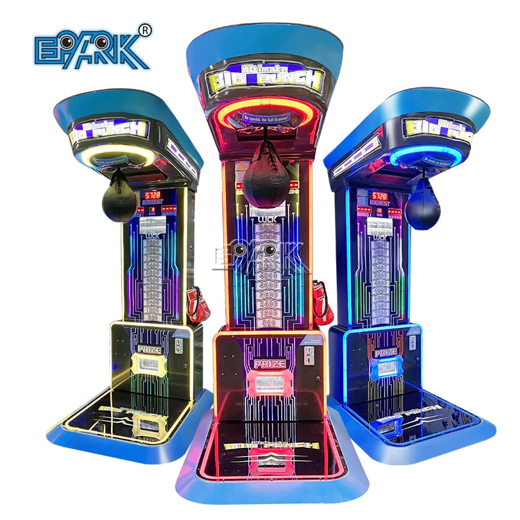 Coin Operated Hard Hitter Boxing Punching Machines Maquina De Soco Ultimate Big Punch Boxing Game Machine