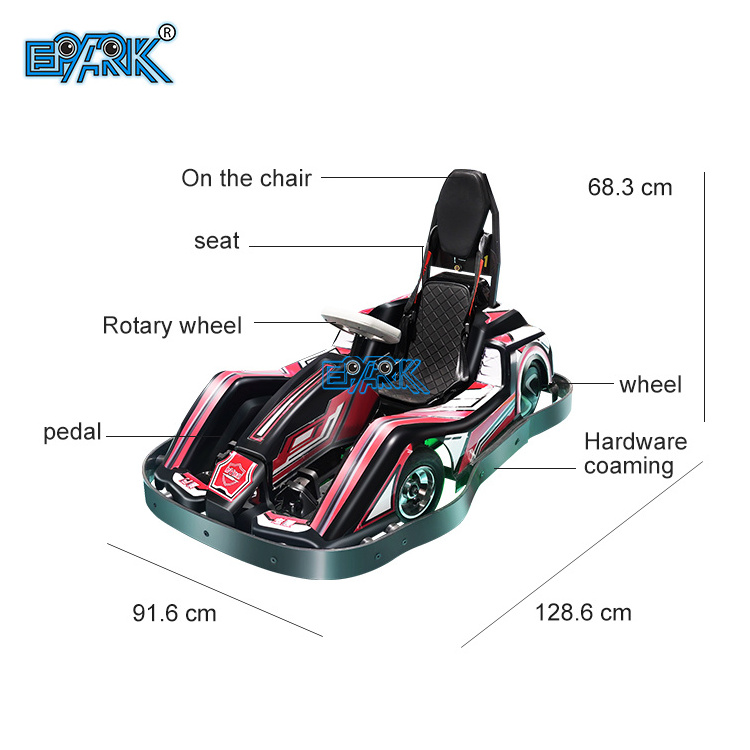 2021 New  Racking Electric Go Kart Differential Brushless Motor Shaft Driving Kids Racing Go Kart