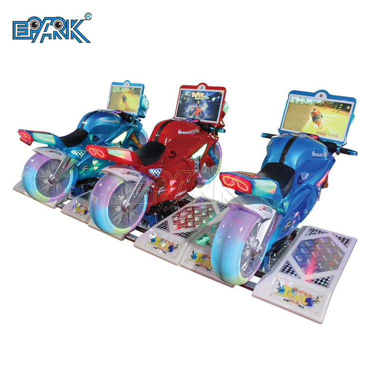 Coin Operated Amusement Park Electric Rocking Motor Car Electric Kids Simulator Racing Car Winging Game Kiddie Ride Machine