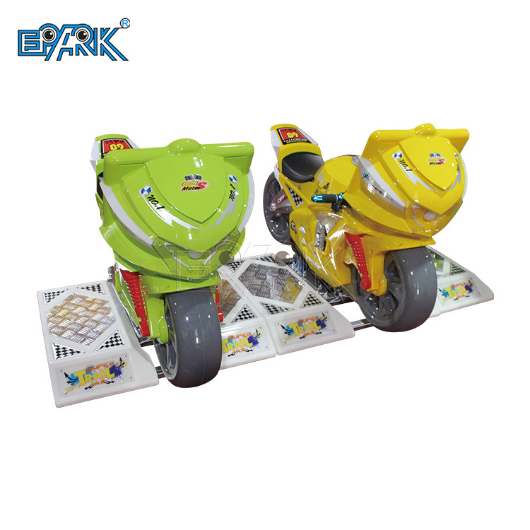 Coin Operated Amusement Park Electric Rocking Motor Car Electric Kids Simulator Racing Car Winging Game Kiddie Ride Machine