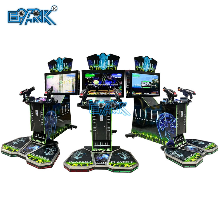 Factory Price 2 Player Simulator Shooting Arcade 42 Lcd Aliens Extermination Game Machine