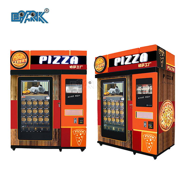 Smart Touch Screen Pizza Vending Machine For Sale Commercial Fully Automatic Outdoor Hot Fresh Fast Food Self Service