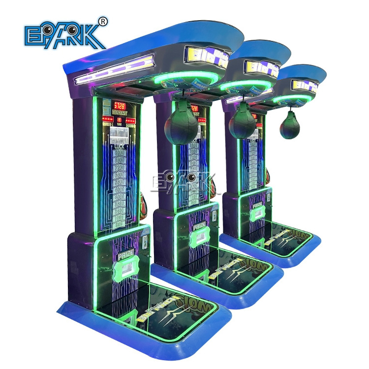 Coin Operated Hard Hitter Boxing Punching Machines Maquina De Soco Ultimate Big Punch Boxing Game Machine